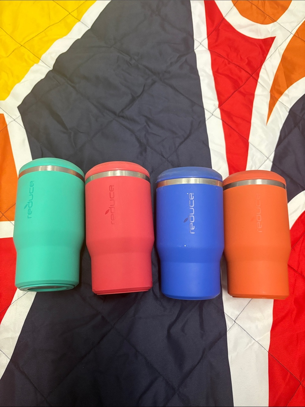 Reduce Insulated Tumbler - Blue, Coral, Teal, Orange